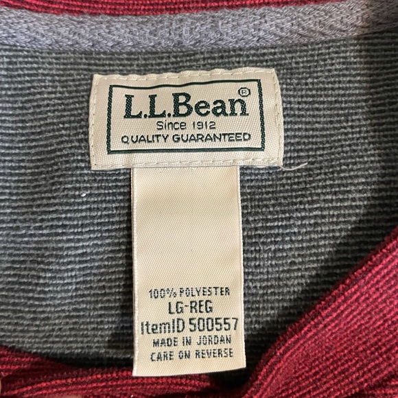 L.L. Bean 3 button long sleeve shirt - Picture 4 of 9